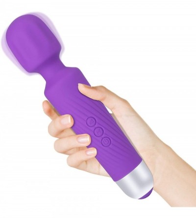Vibrators Rechargeable Cordless Masturbation Wand Vibrator with 8 Speeds 20 Modes Handheld Massager Waterproof G-spot Vibrato...