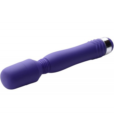 Vibrators Compact Wand Massager- Purple- Purple - C412G8ZPDNB $11.27