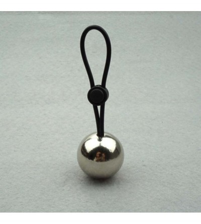 Penis Rings Male Adjustable Silicone Penis Ring Metal Ball Weight Hanger Penis Enlargement Device 3.2cm - CV1867WGDOT $6.27