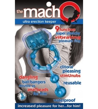 Penis Rings The Macho Ultra Erection Keeper- Blue - Blue - CY111QD3RCZ $25.03