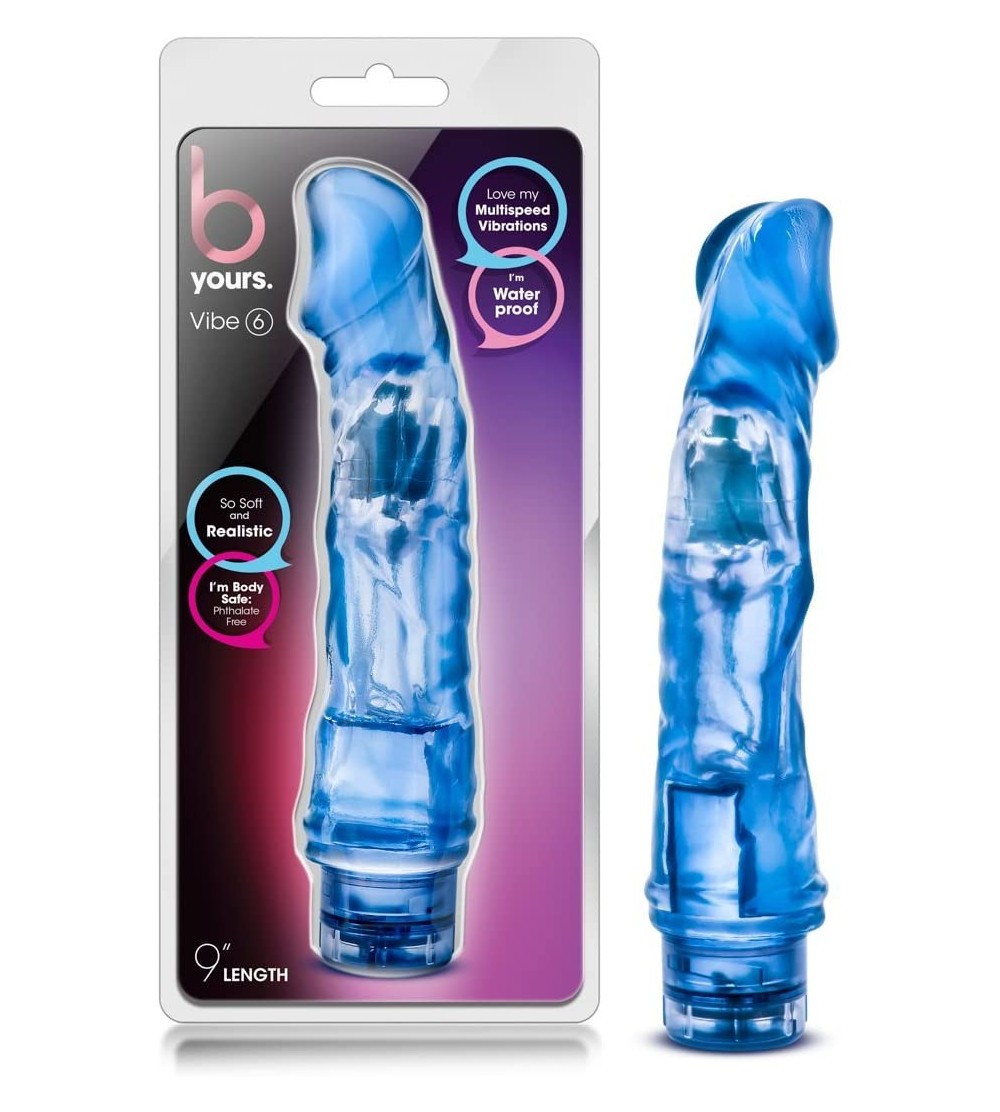 Novelties 9" Soft Long Realistic Vibrating Dildo - Multi Speed Veiny Textured Vibrator - Waterproof - Sex Toy for Women - Sex...