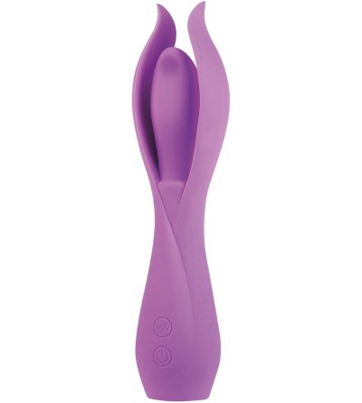 Vibrators Lust L6 Silicone Rechargeable Vibe 8 Inch- Waterproof- Purple - Purple - CM11GJOQTXP $17.43