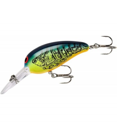 Vibrators Lures Middle N Mid-Depth Crankbait Bass Fishing Lure- 3/8 Ounce- 2 Inch - Blue Chartreuse Craw - CW12J462ORJ $9.28