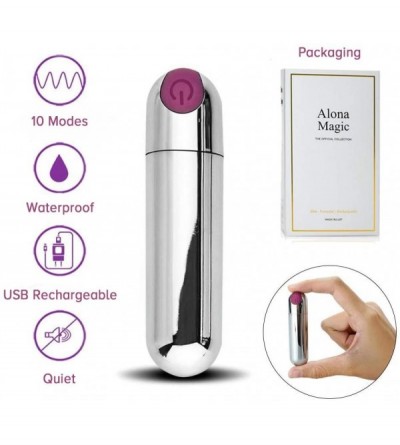 Vibrators Best Bullet Vibrator- Rechargeable Bullet Vibe with 10 Settings- Super Strong Vibrating Bullet Toy for Women- Water...