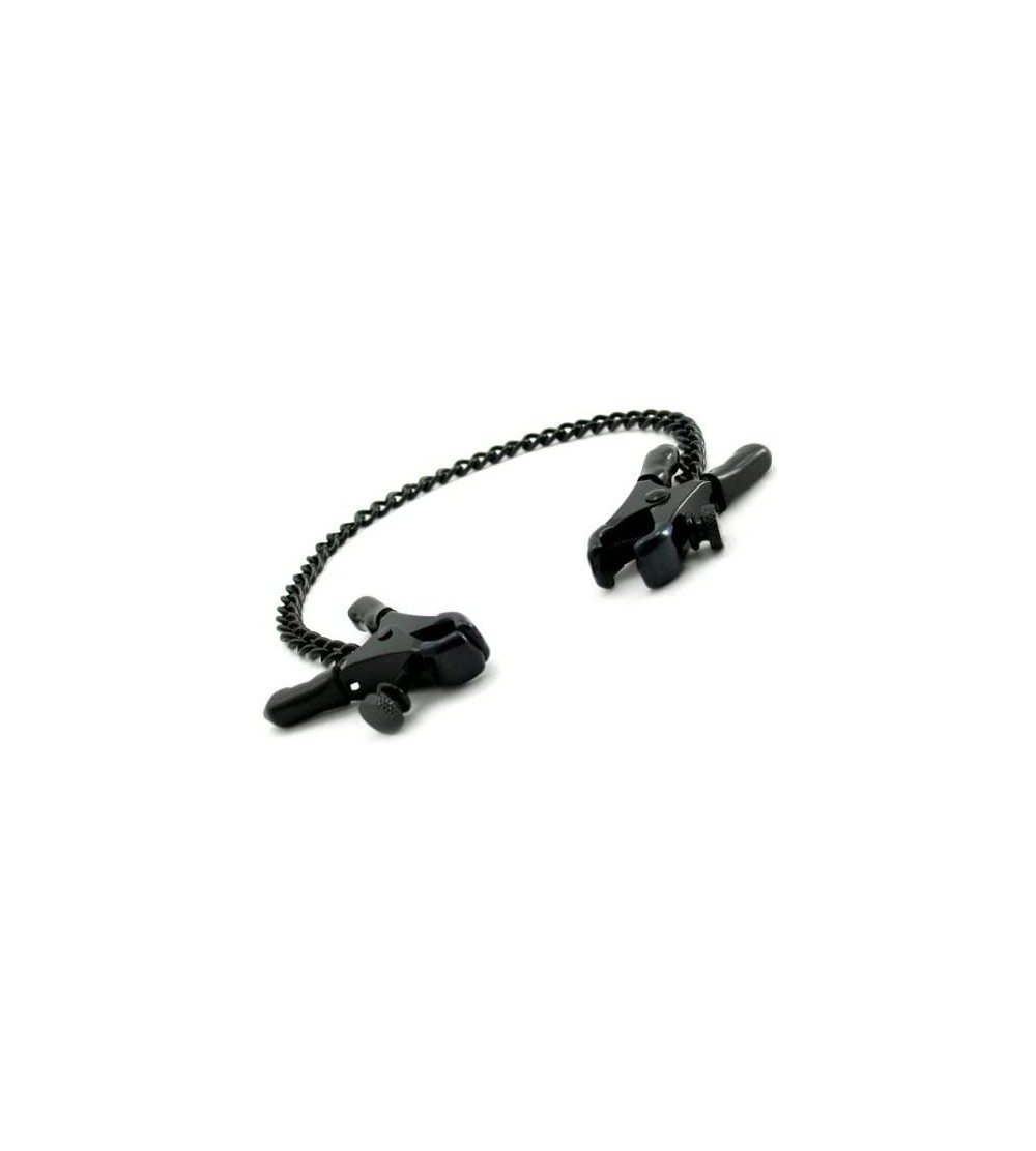 Restraints Nipple Clamps Plier with Chain- Black - Black - CG1137Q4L5B $12.03