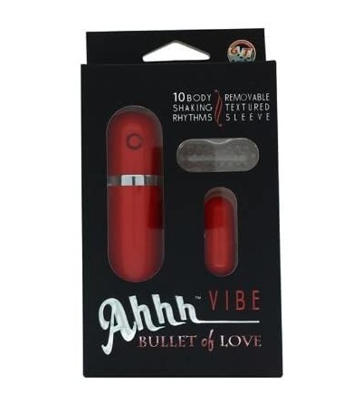 Vibrators Vibe Bullet of Love Remote Control Bullet- Red - CO11KQQGTUP $31.35