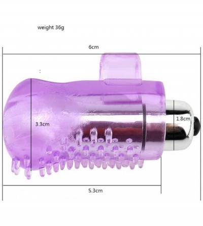 Vibrators Purple Mini Waterproof Silicone Finger Mas'sag'e V-î-br'ati'ng Set for Vibrant Couple F-î-irt'ing Toy - C219GYCD0NN...