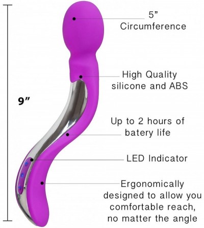 Vibrators Personal Massager for Women with Free Kegel Balls or Lubricant Handheld Rechargeable Waterproof (Purple + Kegel) - ...
