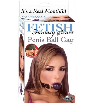 Gags & Muzzles Penis Ball Gag- 3.25 Ounce- Purple (PD2135-02) - CZ112E31K6L $6.47