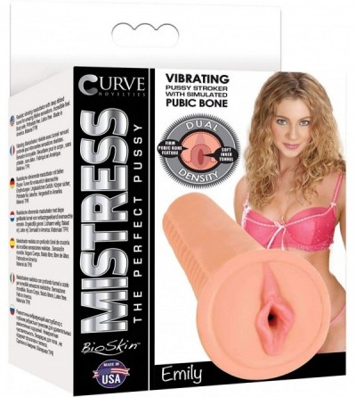 Sex Dolls Mistress Emily Bioskin Vibrating Pussy Stroker- Flesh - CS18CIXI70Y $27.73