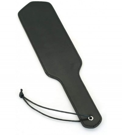 Paddles, Whips & Ticklers Black Faux Leather Punishment Flriting Paddle - CH12DSW6ZBB $13.87