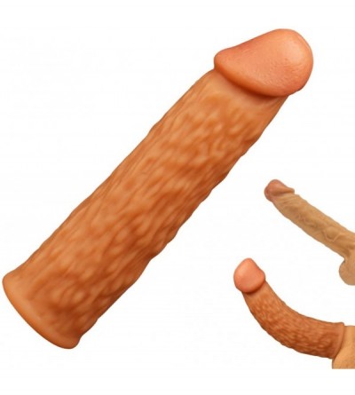 Pumps & Enlargers Penis Extension- Liquid Silicone Cock Enlargement Penis Sleeve Vegetable Shape Cock Cover- Delay Ejaculatio...