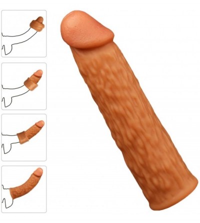 Pumps & Enlargers Penis Extension- Liquid Silicone Cock Enlargement Penis Sleeve Vegetable Shape Cock Cover- Delay Ejaculatio...