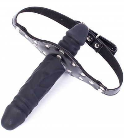 Gags & Muzzles Double-Cock Dildo Penis Mouth Gag Mouth Plug Penis Gag with Multi-Function Oral Fixation Mouth Stuffed Bondage...