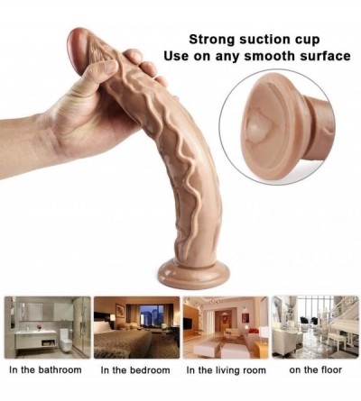 Vibrators Dildo 13.77 Inch Portable Realistic Super Thick Pleasure Labor Box Package Gift Easy to Clean - CP1908N5OUK $25.57