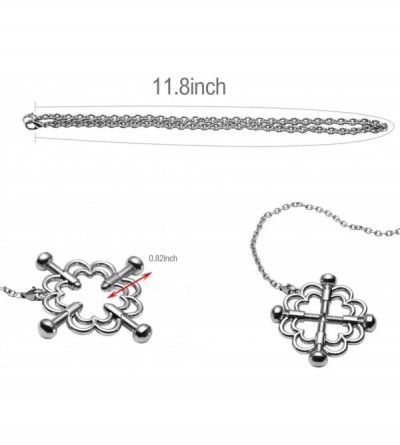 Nipple Toys Nipple Clamps with Chains Stainless Steel Breast Clips Adjustable BDSM Adult Sex Toys for Female - CB18ZZ5CD95 $1...