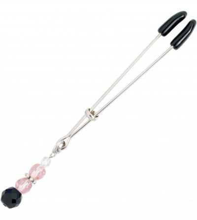 Vibrators Tweezer Clit Clamp with Pink Beads - Pink - CL113C0JDY1 $12.38