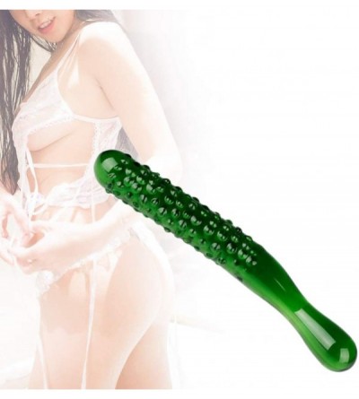 Anal Sex Toys Glass Wand Anal Plug Crystal Cucumber Butt Plug Glass Anal Dildo Prostate Massager Sex Toy for Male Female Mast...