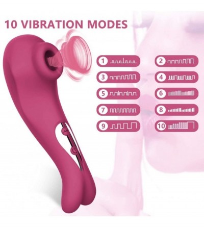 Vibrators Clitoral Sucking Vibrator Nipple Stimulator G Spot Clit Vibrators Waterproof 10 Suction Patterns Rechargeable Adult...