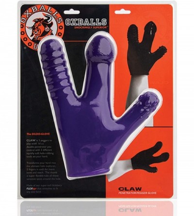 Dildos Claw Glove - Eggplant - Purple - C11933UYYU7 $46.88