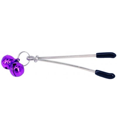Nipple Toys Nipple Clamps- Adjustable Style with Purple Bell for Couples - CR18XOM7NIT $11.66