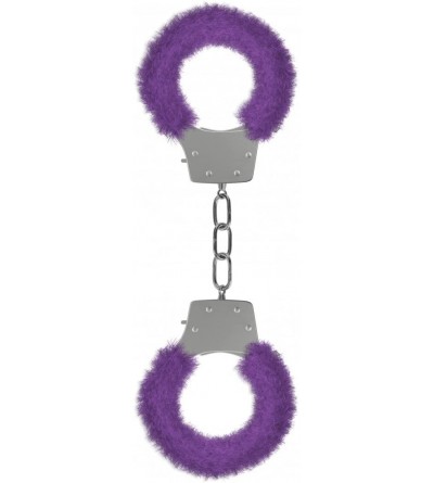 Restraints Pleasure Handcuffs Furry- Purple - Purple - C811BFNXLVX $11.22