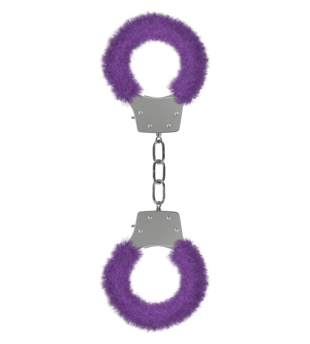 Restraints Pleasure Handcuffs Furry- Purple - Purple - C811BFNXLVX $11.22