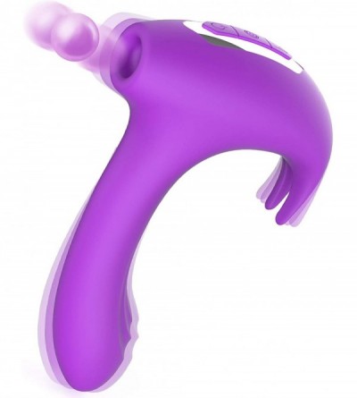 Vibrators Clitoral Vibrator & Anal G-Spot Stimulation 3 in 1 Adult Toys with Rabbit- Personal Dildo Unique Hammer Shape has C...