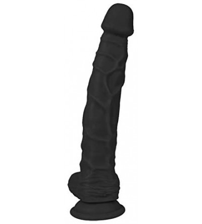 Dildos 10 inch Realistic Dîldɔ for Women Massager Toy with Suction Cup Safety Waterproof (Color Black) - CO1976XAD2I $41.07