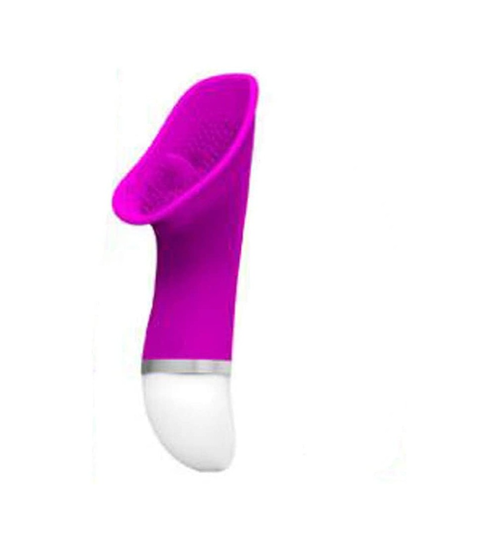 Vibrators Lhonriei Women G-Spot Vibrating Clitoral Stimulator Vibrator Massager Adult Sex Toy for Tongue Licking Pleasure - C...