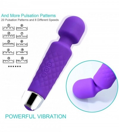 Vibrators Vibrator 28 Vibration Patterns Rechargeable Massager Wireless Wand for Body Therapeutic Muscle Aches Sports Recover...