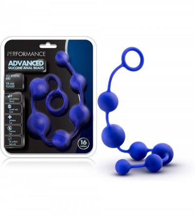 Anal Sex Toys Advanced 16 Inch Large Silicone Anal Beads- Sex Toy for Women- Sex Toy for Men - Indigo - CO18H0ZCIC8 $44.27