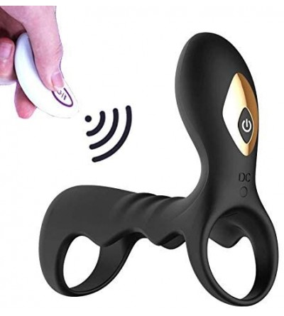 Vibrators Easy to clean Massage Tools Waterproof Rechargeable Male Ring Massage with Remote Control Adult Toys Play Stimulato...