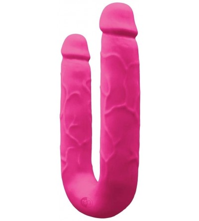 Dildos Colours - DP Pleasures - Realistically Molded Silicone Double Penetration Dong (Pink) - Pink - CC195ILLC3R $19.30