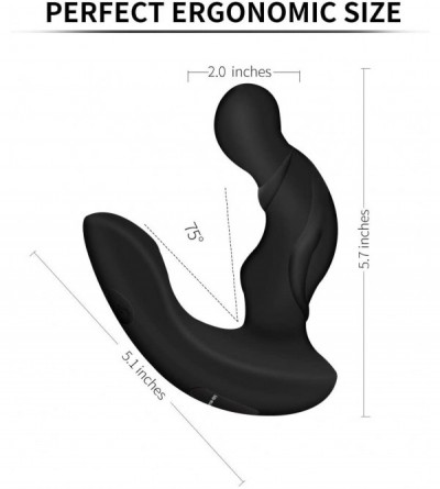 Anal Sex Toys Prostate Massager Vibrating Anal Plug with 2 Intense Motors 11 Speeds Vibration- Wireless Remote Control Rechar...