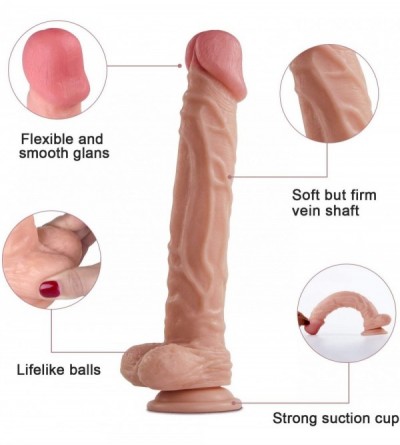 Dildos Realistic Dildo with Suction Cup- 10 Inch Silicone Dildo for Women- Dong with Balls Fake Penis Adult Sex Female Massag...