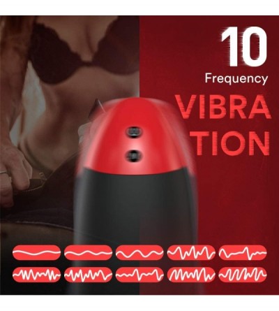 Male Masturbators 2019 New Electric Male Masturbator Cup with Automatic Induction and 10 Powerful Vibrations Modes- 3D Realis...