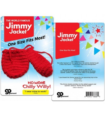 Novelties The Jimmy Jacket Knit Wiener Warmer - Willy Warmer Funny Gifts for Men Gag Gift for Men Naughty Gifts Silly Stockin...