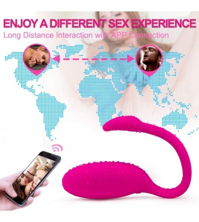 Vibrators Wearable Flamingo Bullet Toy with Smart Phone Controller- Long Distance App Bluetooth Connection Remote Control Wat...