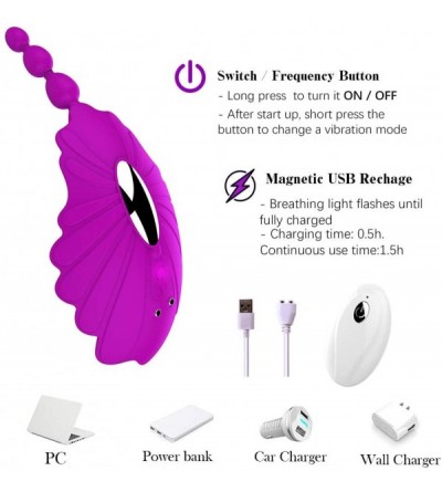 Vibrators Wireless Remote Control Clitoral Stimulation Wearable Panty Vibrator- Rechargeable Waterproof Portable Vagina Clit ...