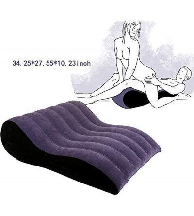 Sex Furniture Adult Aid Cushion Portable Cushion/Pillow/Lounge Wave Adult Couple Game Toy (Blue) - C5199N89TTN $76.79