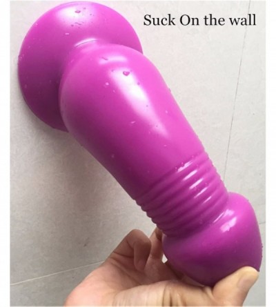 Dildos Big Size Fake Dildo Penis Suction Cup (Purple) - Purple - CW17YLUZ7SK $22.77