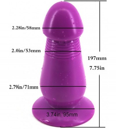Dildos Big Size Fake Dildo Penis Suction Cup (Purple) - Purple - CW17YLUZ7SK $22.77