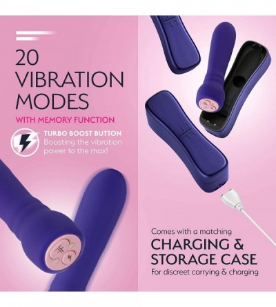 Vibrators Booster Bullet Vibrator - 20 Powerful Modes USB Rechargeable & Whisper Quiet Bullet Massager Vibrators for Women (P...