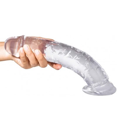 Dildos Realistic Dildo G Spot Vaginal Stimulator-Crystal Jellie Dong with Strong Suction Cup Base Adult Sex Toy for Women (Cl...