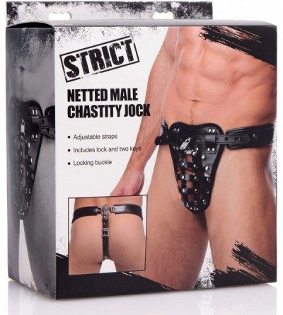 Chastity Devices Netted Male Chastity Jock - CQ12OBTNUL9 $17.05