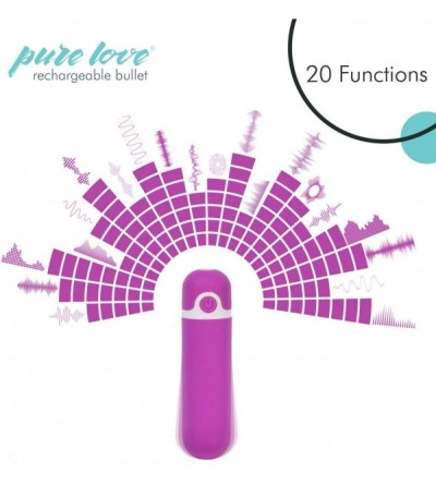 Vibrators Rechargeable Vibrating Bullet Purple- Waterproof- Multispeed and Multifunction- Adult Sex Toy - Purple - CT18H54M4X...