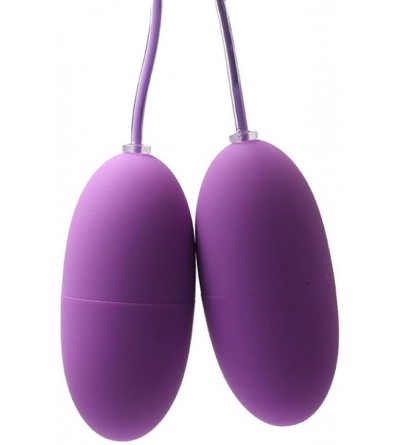 Vibrators Egg Vibrant- USB Double Jumping Eggs 20 Frequency Bullet Love Eggs Vibrator Mini Wired (Purple) - Purple - CJ184Q8G...