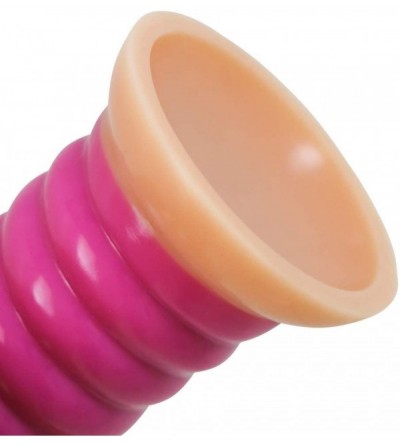 Dildos Silicone Dildo Anal Plug with Strong Flared Suction Cup for Hands-Free Play- Flexible Penis for Vaginal G-Spot Female ...