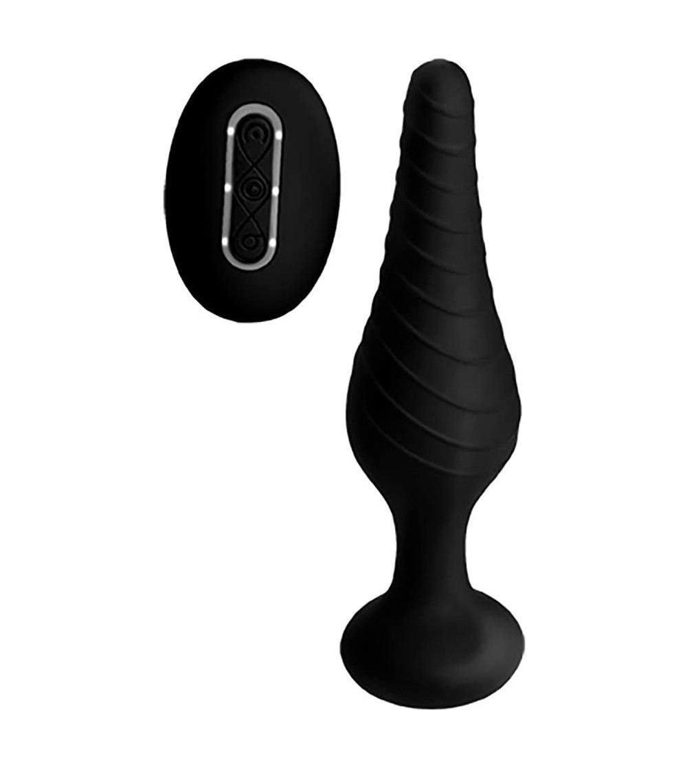 Anal Sex Toys Silicone Vibrating Anal Plug with Remote Control - CV18QLUIN20 $33.28